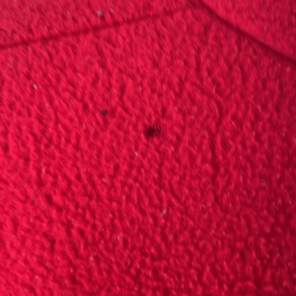 Tommy Hilfiger red fleece pullover with black zipper at the neck, large, AS IS - Picture 11 of 15